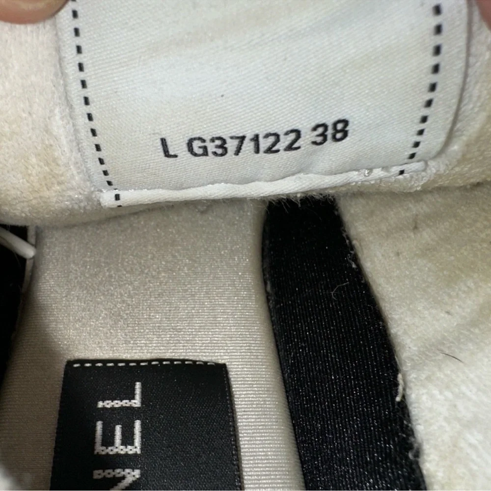 Chanel Blue Denim CC Logo Sneakers Size 38 - Picture 10 of 11